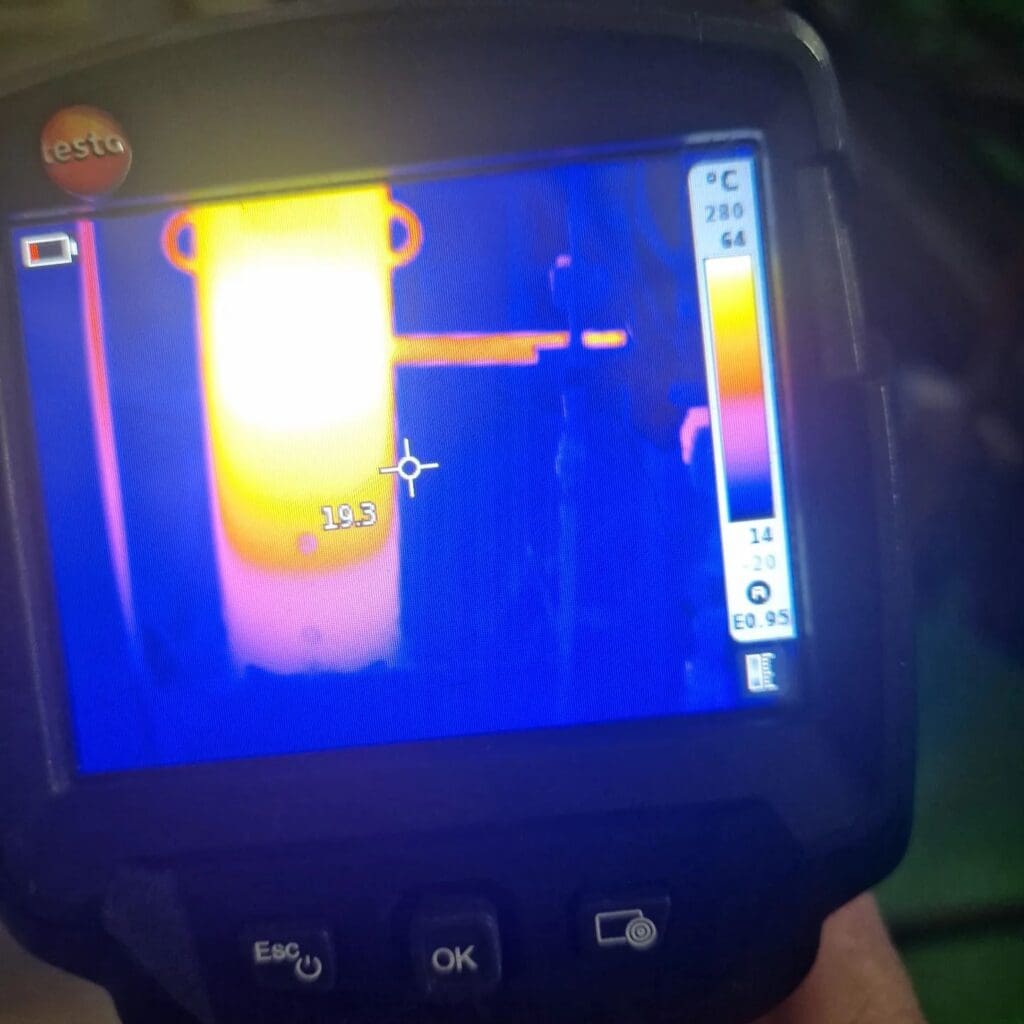 Heat map display monitor